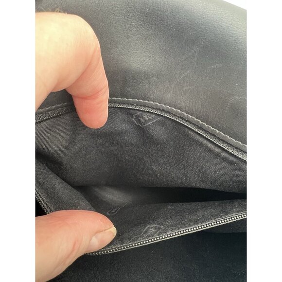 VTG Rare 90's Coach Bridle Flap Satchel Bag Purse E8E-6702 Made In Italy Black - Picture 14 of 15